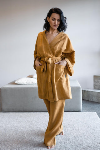 Olympia Linen Kimono