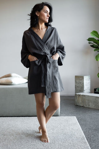 Olympia Linen Kimono