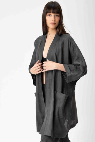 Olympia Linen Kimono