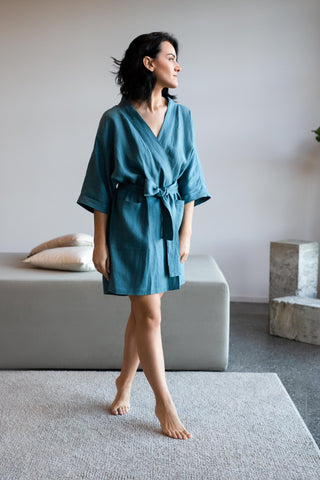 Olympia Linen Kimono