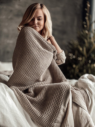 Waffle Linen Blanket