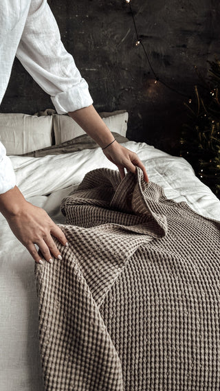 Waffle Linen Blanket